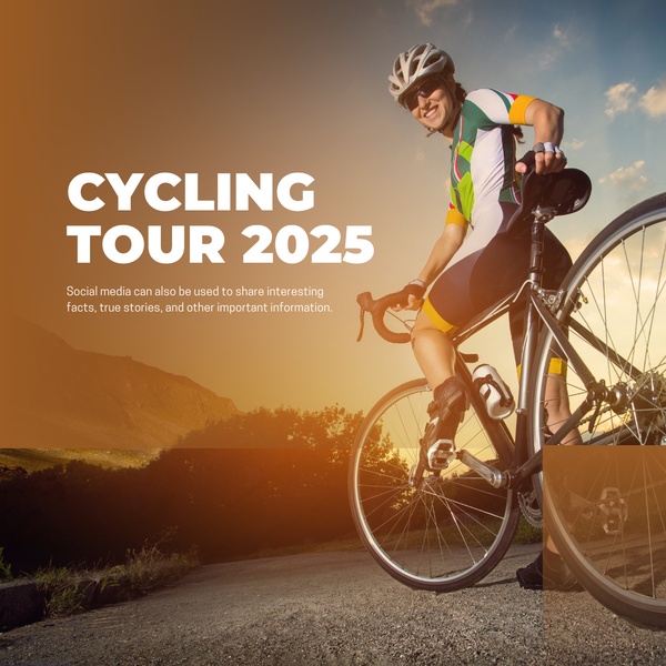 cycling tour, bike event, cycling competition, sports event, bike tour, cycling race, brand awareness, outdoor, energetic, orange, yellow